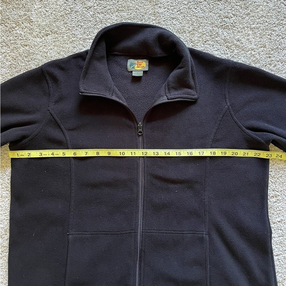 Bass Pro Shop Men’s Black Fleece Jacket Size Large Full Zip Pockets - Picture 9 of 12